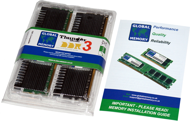 2GB (2 x 1GB) DDR3 1600/1800/2000MHz 240-PIN OVERCLOCK DIMM MEMORY RAM KIT FOR ADVENT DESKTOPS